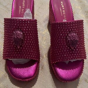 Kurt Geiger Pink Embellished Women's Shoes